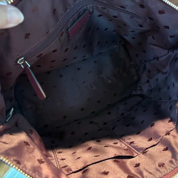 Kate Spade Red Polka Dot Tote with Scarf and Bag Charm NWOT - Picture 7 of 8